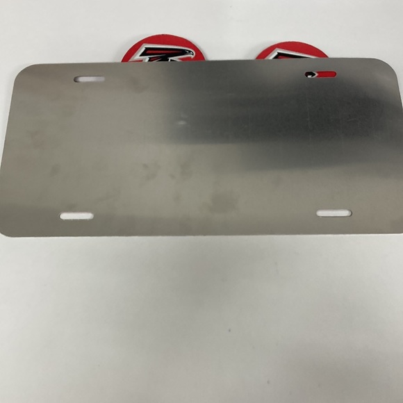 Atlanta Falcons License Plate With Cup Holder Inserts - Picture 6 of 6